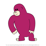 How to Draw Julie the Yeti from Didou