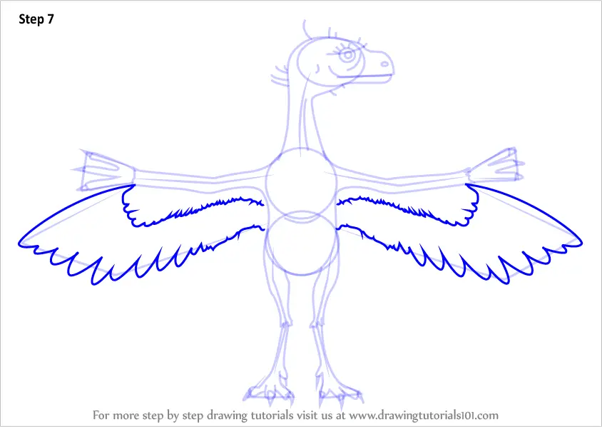 Download Learn How to Draw Arlene Archaeopteryx from Dinosaur Train (Dinosaur Train) Step by Step ...