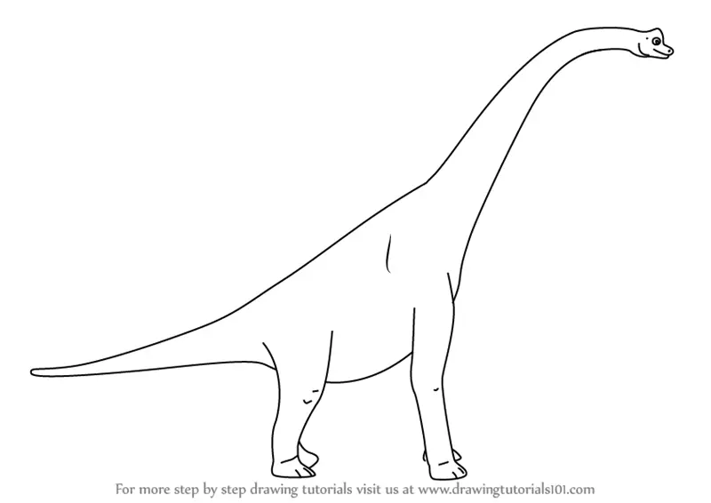 Learn How to Draw Brenda Brachiosaurus from Dinosaur Train (Dinosaur Train)  Step by Step : Drawing Tutorials