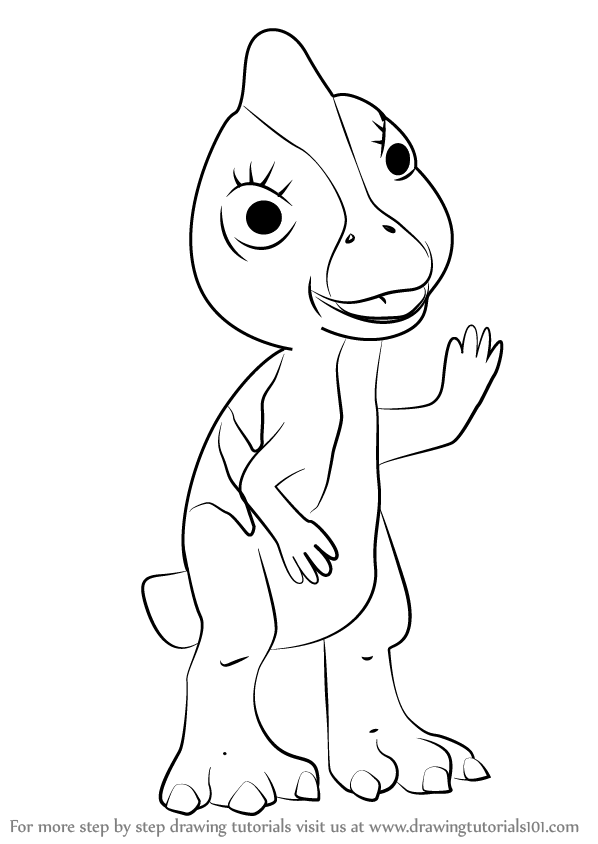 Learn How to Draw Cory Corythosaurus from Dinosaur Train (Dinosaur