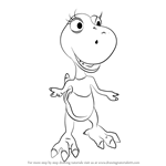 How to Draw Daphne Daspletosaurus from Dinosaur Train