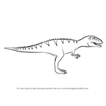 How to Draw Laura Giganotosaurus from Dinosaur Train