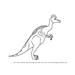 How to Draw Mrs. Corythosaurus from Dinosaur Train