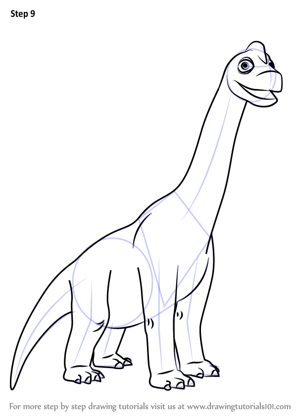 Learn How to Draw Ned Brachiosaurus from Dinosaur Train (Dinosaur Train