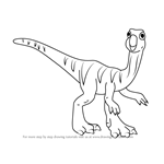 How to Draw Rick Oryctodromeus from Dinosaur Train