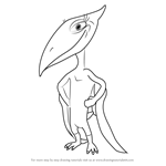 How to Draw Shiny Pteranodon from Dinosaur Train