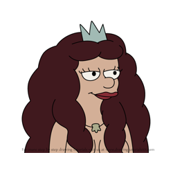 How to Draw Mermaid Queen from Disenchantment