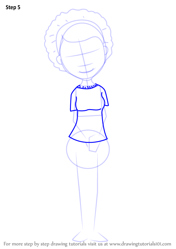 How to Draw Dr. Maisha from Doc McStuffins (Doc McStuffins) Step by
