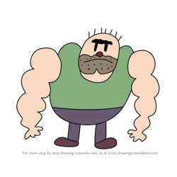 How to Draw Booger Breath from Dog Man