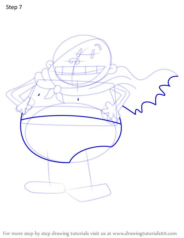 How to Draw Captain Underpants from Dog Man (Dog Man)