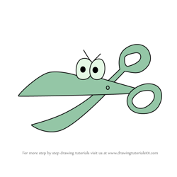 How to Draw Scissors from Dog Man