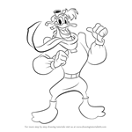 How to Draw Launchpad McQuack from DuckTales