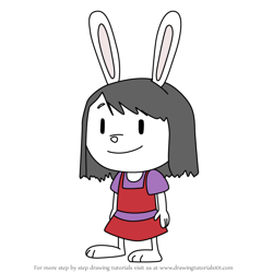 How to Draw Elinor Rabbit from Elinor Wonders Why