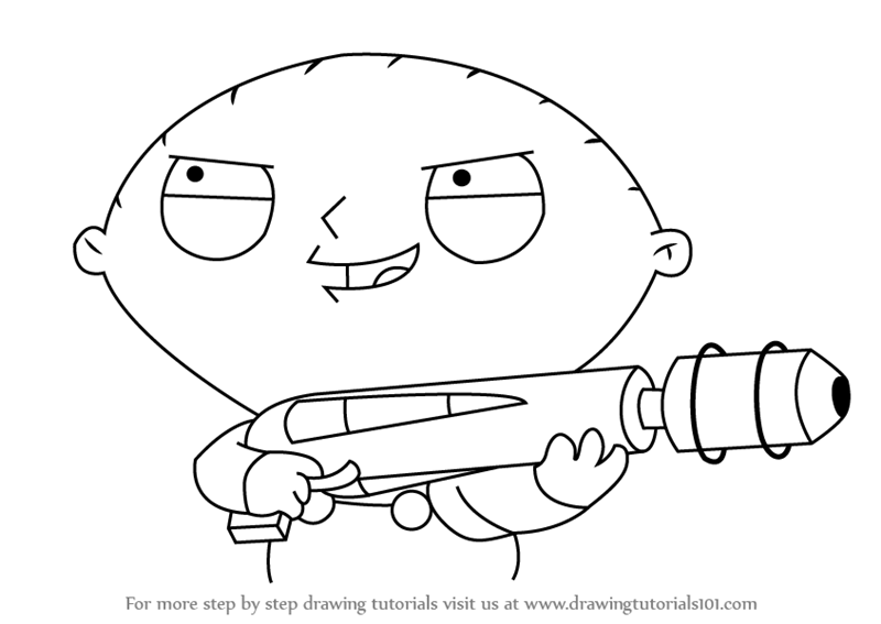 stewie griffin family guy drawing