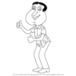 How to Draw Glenn Quagmire from Family Guy