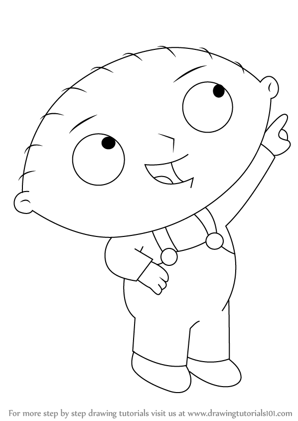 stewie griffin family guy drawing