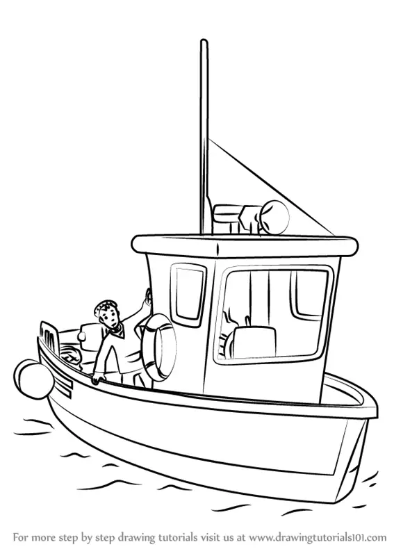 Learn How to Draw Charlie Jones' Boat from Fireman Sam 