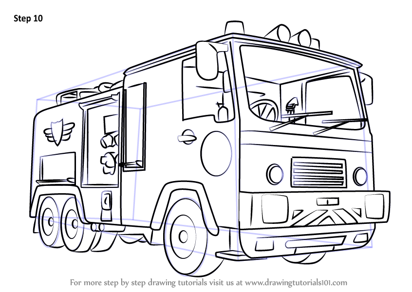 Learn How to Draw Jupiter from Fireman Sam (Fireman Sam) Step by Step