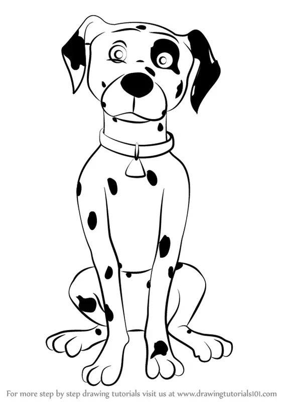 Learn How to Draw Radar Dog from Fireman Sam (Fireman Sam) Step by Step