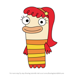 How to Draw Bea Goldfishberg from Fish Hooks