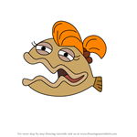 How to Draw Clamanda from Fish Hooks