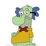 How to Draw Mr. Baldwin from Fish Hooks