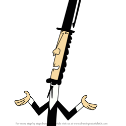 How to Draw Abraham Lincoln Pen from Fosters Home for Imaginary Friends