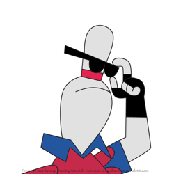 How to Draw Bowling Paul from Fosters Home for Imaginary Friends