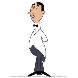 How to Draw Butler from Fosters Home for Imaginary Friends