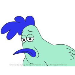 How to Draw Chick Cluckers from Fosters Home for Imaginary Friends