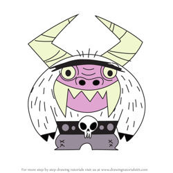 How to Draw Eduardo from Fosters Home for Imaginary Friends