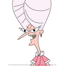 How to Draw Flo Jerkins from Fosters Home for Imaginary Friends
