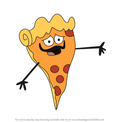 How to Draw Pizza from Fosters Home for Imaginary Friends