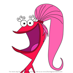 How to Draw Sally Linda from Fosters Home for Imaginary Friends