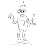 How to Draw Bender from Futurama