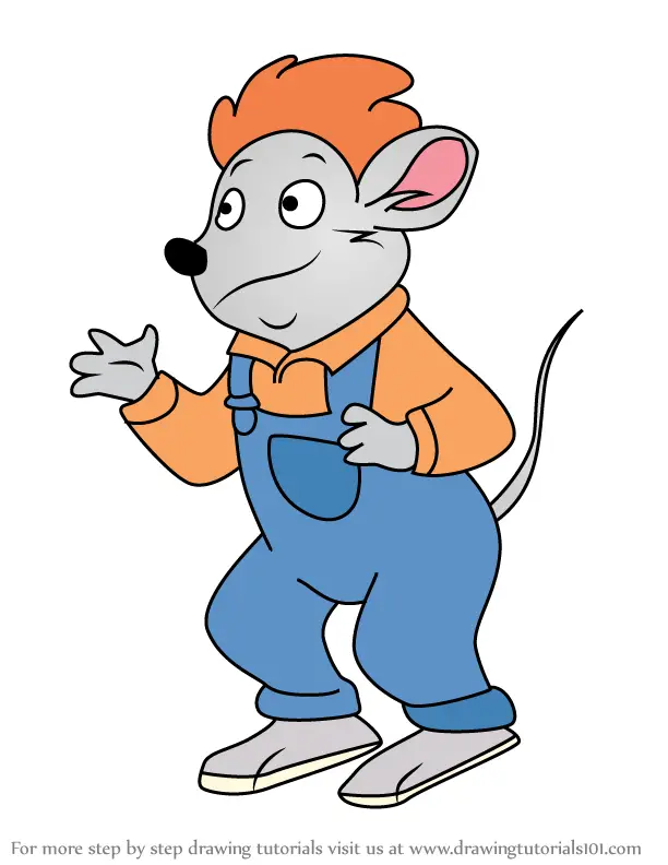 Learn How to Draw Punk Rat from Geronimo Stilton (Geronimo Stilton) Step by  Step : Drawing Tutorials