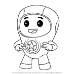 How to Draw Foz from Go Jetters