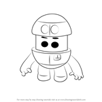 How to Draw Grimbot from Go Jetters