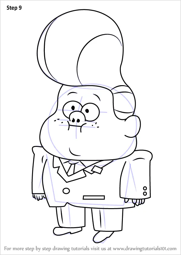 Learn How to Draw Gideon Gleeful from Gravity Falls (Gravity Falls