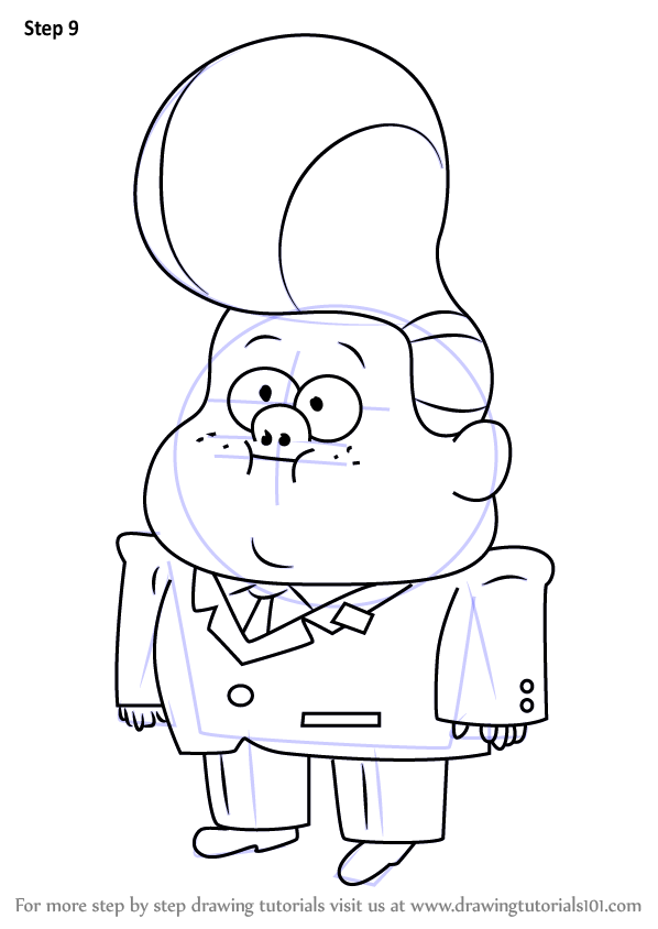 Learn How to Draw Gideon Gleeful from Gravity Falls (Gravity Falls