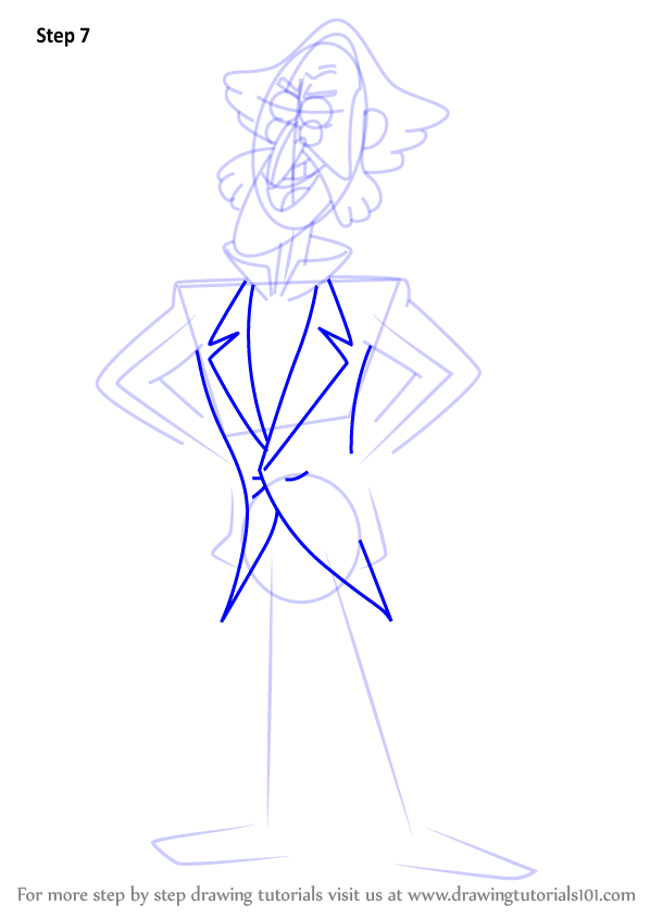 How to Draw Quentin Trembley from Gravity Falls (Gravity Falls) Step by