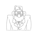 How to Draw Stan Pines from Gravity Falls