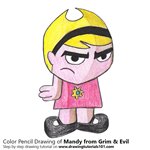 How to Draw Mandy from Grim & Evil