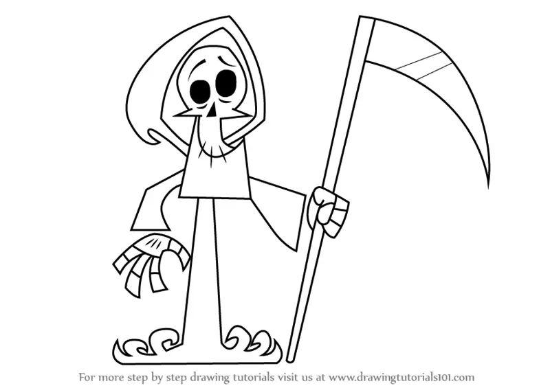 Learn How To Draw The Grim Reaper From Grim Evil Grim Evil