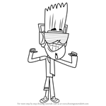 How to Draw DJ Fusion from Grojband