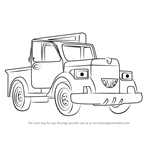 How to Draw Dodger from Bob the Builder