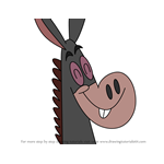 How to Draw Donkey from Grojband