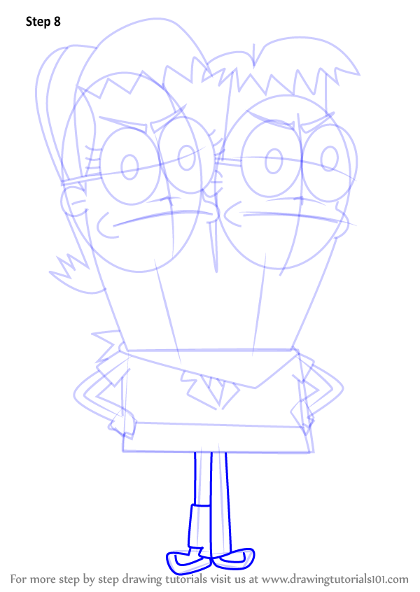 How to Draw Kin Kim from Grojband (Grojband) Step by Step ...
