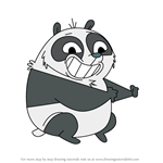 How to Draw Panda Bear Internet Meme from Grojband