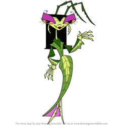 How to Draw Caroleena Creecher from Growing Up Creepie